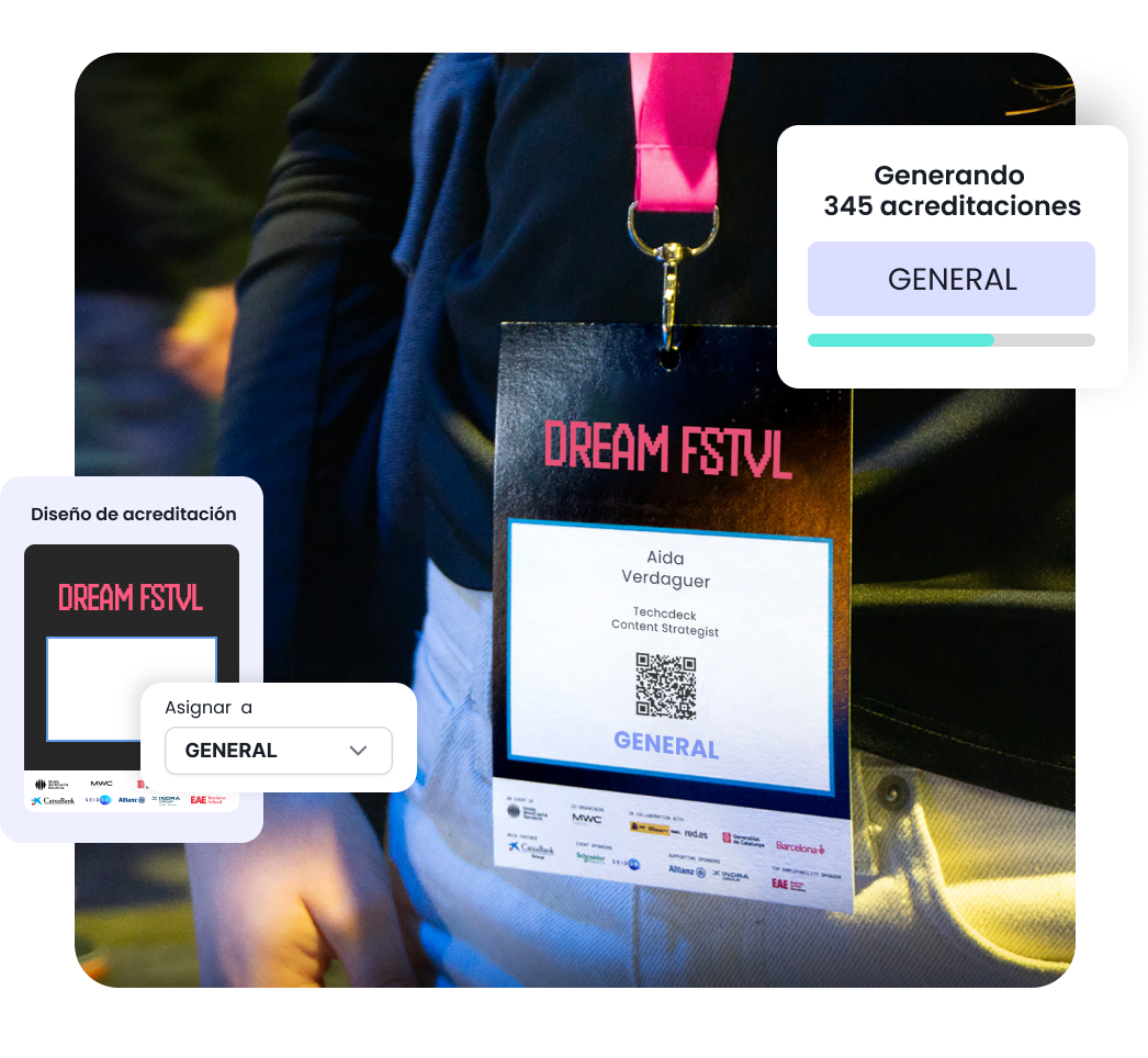 Diseño de acreditaciones personalizadas