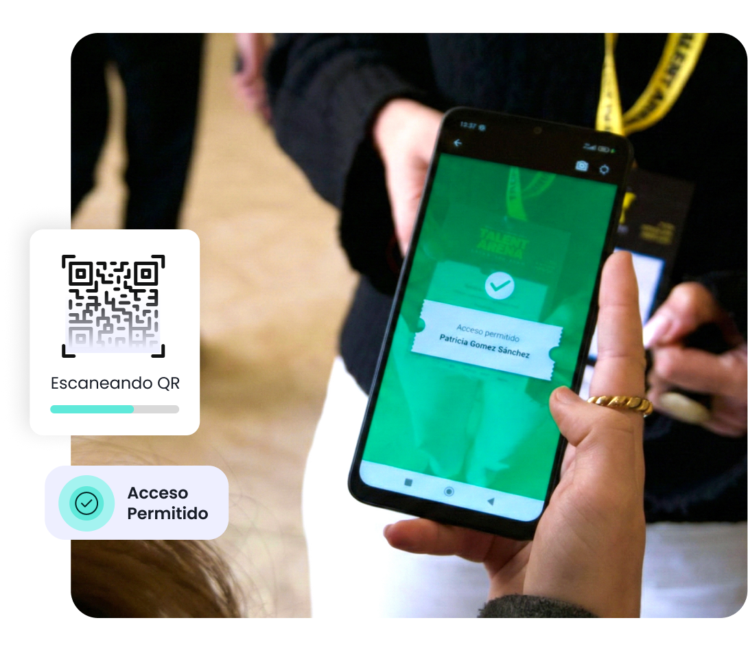 Check-in con escaneo QR desde el móvil