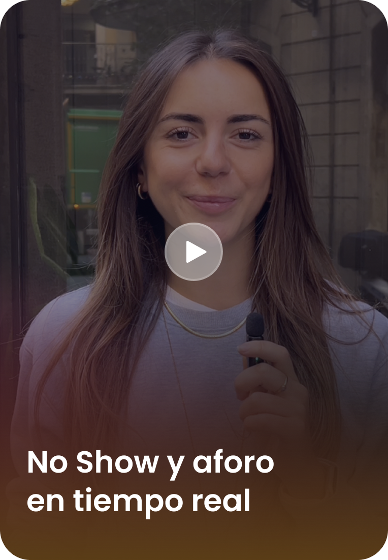 No Show y aforo en tiempo real