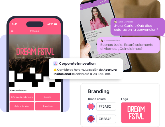 App de evento modular y branded de Meetmaps
