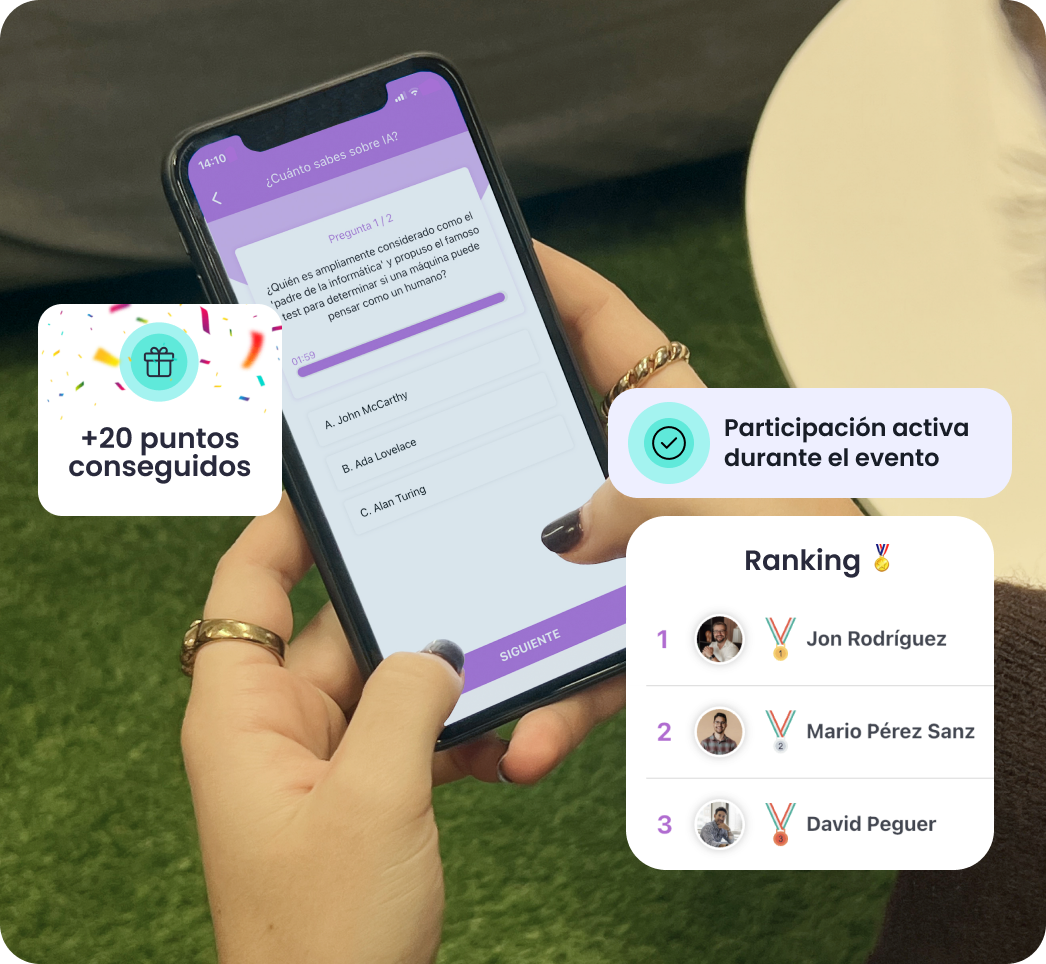 Gamificación en la app de evento