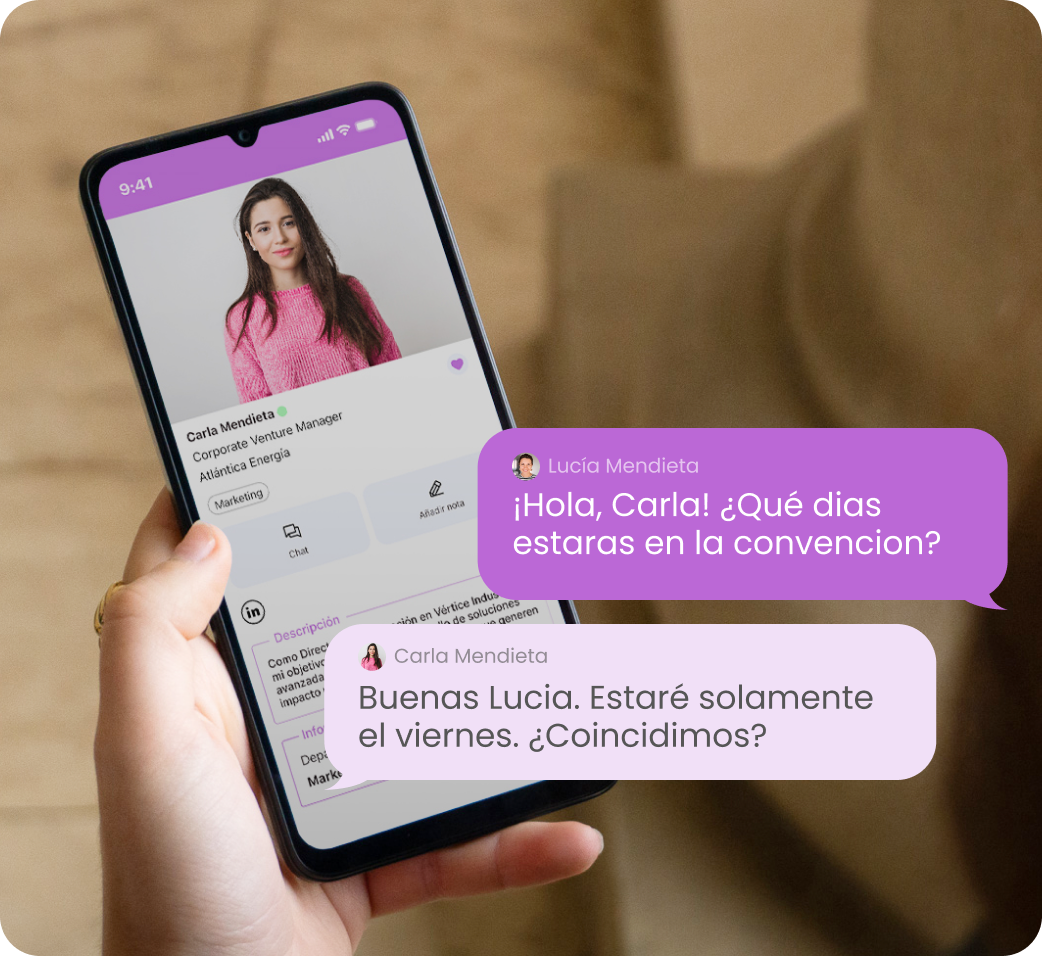 Networking en la app de evento