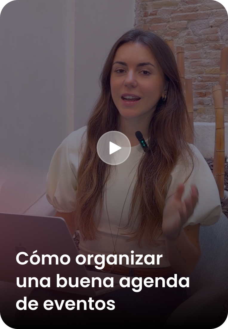 Cómo organizar una buena agenda de eventos