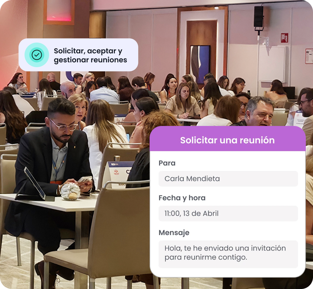 Reuniones abiertas entre asistentes