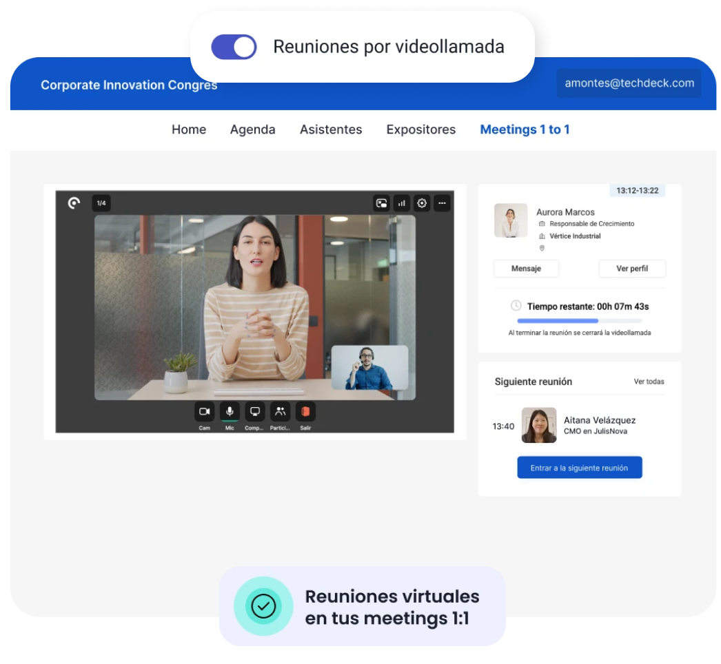 Reuniones también en formato online