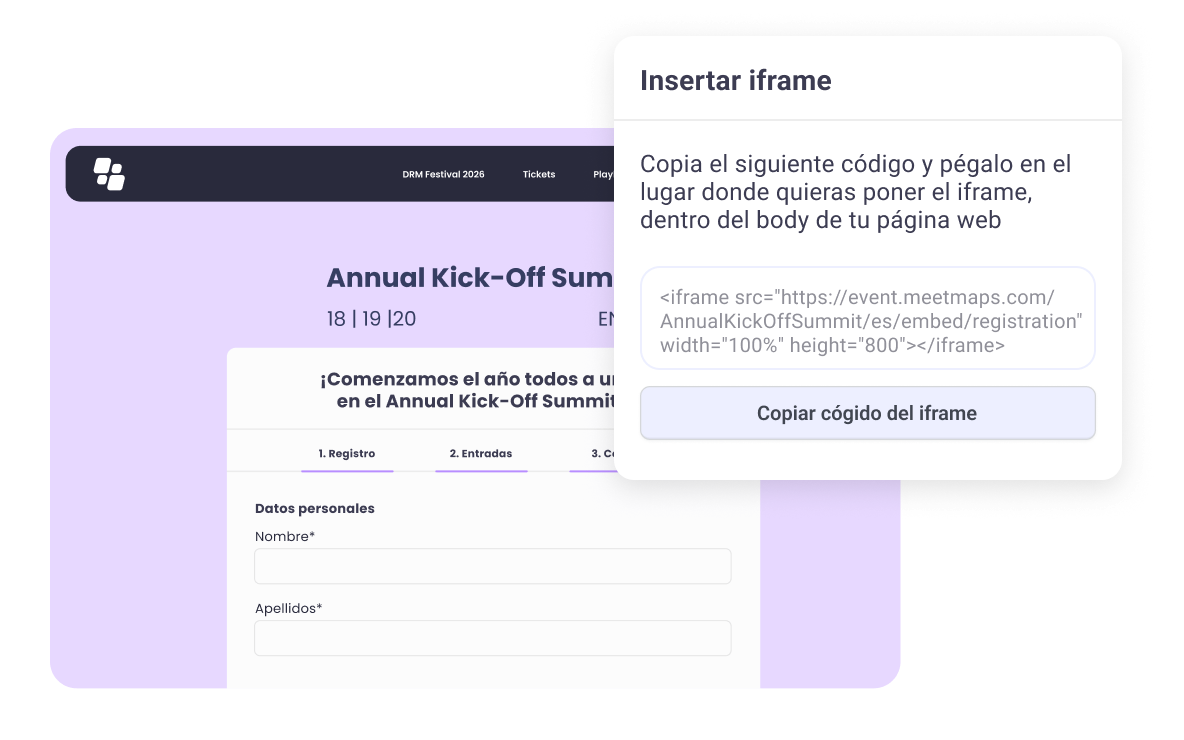 Preparado para cada fase del registro