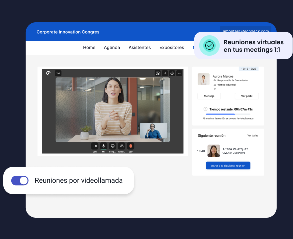 Reuniones por videollamada en tus meetings 1:1