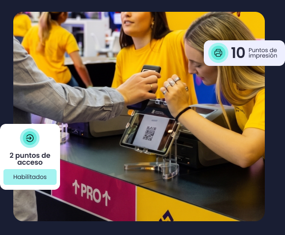Servicios onsite de acceso e impresión de Meetmaps